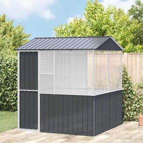 vidaXL Gaiola para Pássaros Antracite 215 x 209 x 230 cm