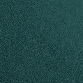 Banco 28 x 36 cm veludo verde-escuro e dourado