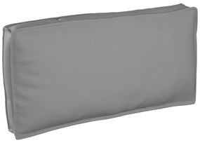vidaXL Almofada de palete para assento / encosto com travesseiro Cinzeto