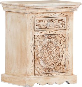 vidaXL Mesa de cabeceira 40x30x50 cm madeira de mangueira maciça