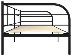 Estrutura sofá-cama 90x200 cm metal preto