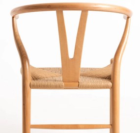 Conjunto de 2 Cadeiras Yunga em Vime e Madeira de Bétula - Design Natu