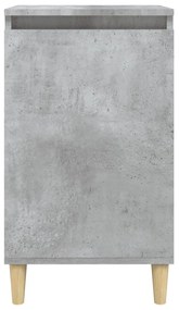 Mesas de cabeceira 2 pcs derivados de madeira cinza cimento