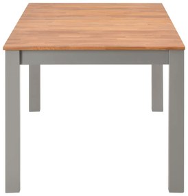 Mesa de jantar 180x90x74 cm madeira de carvalho maciça