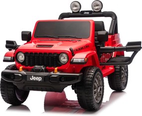 JIPE elétrico para Crianças Jeep Wrangler Rubicon LIFT  24V 4x4, Rodas de espuma EVA Vermelho