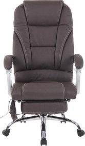 Poltrona de escritório Pacific com função de massagem castanho