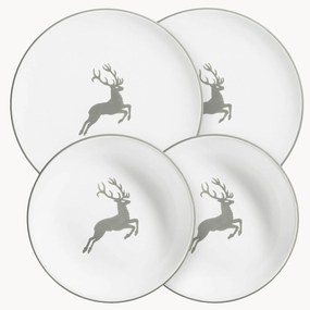 Conjunto de loiça artesanal Grauer Hirsch, 2 pessoas, 4 uni.
