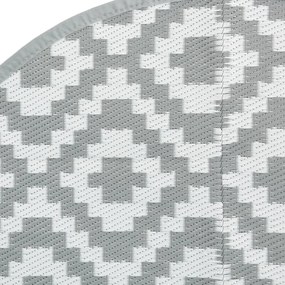 Tapete de exterior Ø200 cm ARAKIL PP cinzento