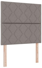 Cama vidaXL em Tecido Taupe - 90x200 cm