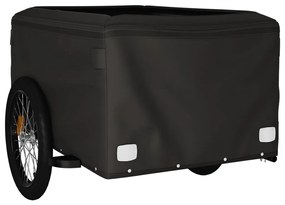Reboque para bicicleta 45 kg ferro preto e azul