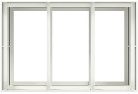 Vaso floreira 120x80x80 cm aço branco