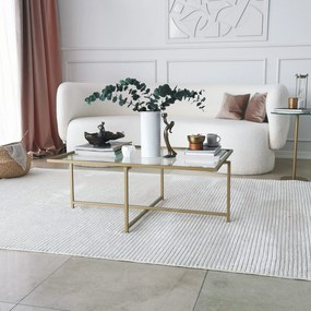Mesa de Centro Sun S408 – Dourado – 94x35x64 cm