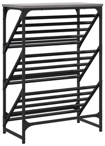 Sapateira 60x30x85 cm derivados de madeira cinzento sonoma