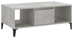 Mesa de centro 90x50x36,5 cm derivados madeira cinzento cimento