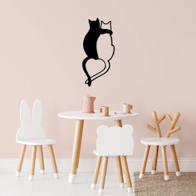 Acessório Decorativo de Parede Love Cats – Preto – 33 x 70 cm