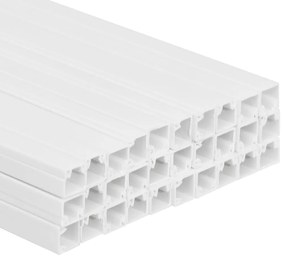 Calhas para cabos 15x10 mm 30 m PVC
