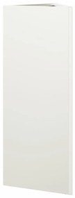 Vaso/floreira de jardim triangular 2 pcs 30x26x75 cm aço branco