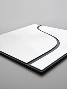 Espelho Abstract – Preto – 70 cm x 70 cm
