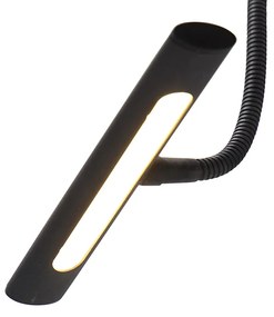 Aplique design preto 18,5cm dimmer LED - TABLEAU Moderno