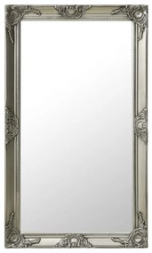 vidaXL Espelho de parede estilo barroco 60x100 cm prateado