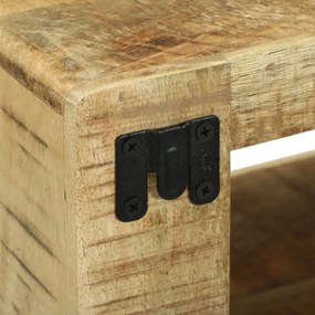 Gabinete de TV 80x30x25 cm Madeira Maciça Áspera
