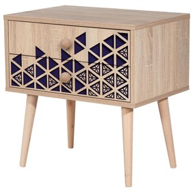 Mesa de Cabeceira Two – Carvalho Sonoma – 60x61x40 cm