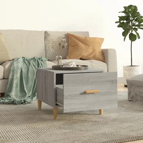 Mesas de centro 2 pcs 50x50x40 cm madeira proc. sonoma cinza