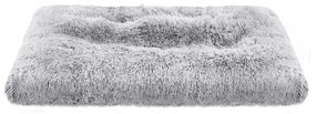 Cama para cachorro FEANDREA, almofada para cachorro, tapete fofo para cachorro, pelúcia longa, 110 x 73 cm, acolchoamento macio, lavável à máquina, cesta para cachorro, multifuncional, portátil, cinza claro PGW203G01