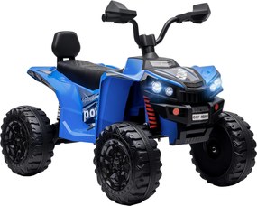 AIYAPLAY Quad Elétrico Infantil 24 V, 2 Lugares, 2 Motores de 120 W, Suspensão às 4 Rodas e Arranque Suave, Azul | Aosom Portugal