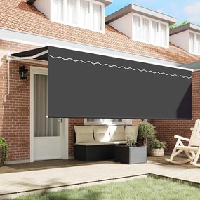 Toldo Retrátil Antracite Branco Cinzento
