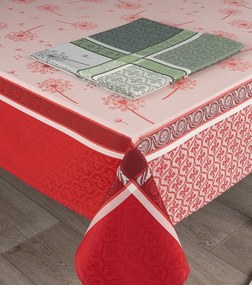 Toalhas de mesa anti nódoas 100% algodão - Dandelion 2024 Fateba: Verde 1 Toalha mesa 150x150 cm