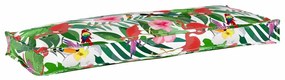 Almofada de Palete para Banco Tropical Jungle 110 x 40 x 8 cm em Tecid