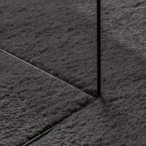 Tapete 'HUARTE'de pelagem curta, suave e lavável antracite 160x230 cm