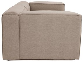 Sofá de 2 Lugares Fora – Castanho – 214x66x105 cm
