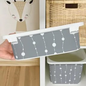 Autocolante para caixa IKEA TROFAST - Correntes cinzentas