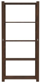 Unidade de 5 prateleiras 80x38x170 cm pinho maciço castanho