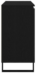 Buffet vidaXL Carvalho Preto 104x35x70 cm Madeira Compensada