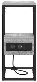 Mesa-de-cabeceira Sonoma cinzento 41.5 x 26 x 60.5 cm