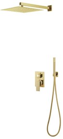 vidaXL Sistema de duche em aço inoxidável 201 dourado