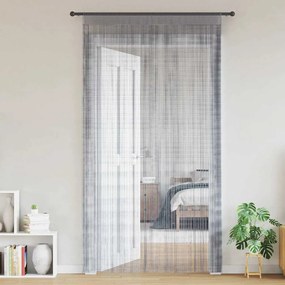 vidaXL Cortinas de fios 2 pcs 100x250 cm cinzento-claro