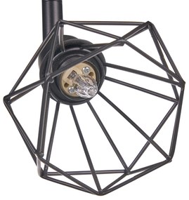 Candeeiro de teto em metal preto para 4 lâmpadas ERMA Beliani