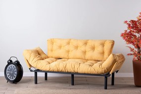 Conjunto de Mesas de Apoio Stil Metal Ferforje – Creme e Preto – 46x62