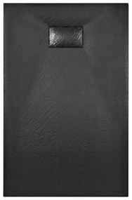 Base de chuveiro SMC 100x80 cm preto