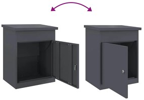 Caixa para entrega de pacotes Antracite 44 x 35 x 59 cm Aço