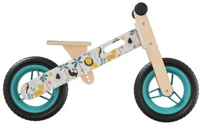 Bicicleta de equilíbrio para crianças com estampa azul