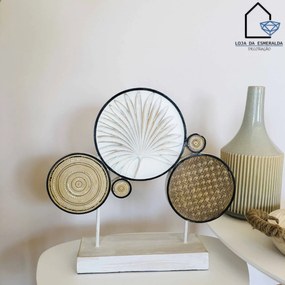 Peça Decorativa | Círculos | 42x10.5x40CM