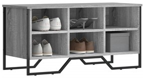 Sapateira 90x38x45,5 cm derivados de madeira cinzento sonoma