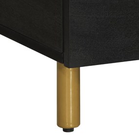 Mesa de centro 80x50x40 cm derivados de madeira preto