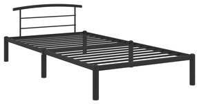 Estrutura de cama 90x200 cm metal preto