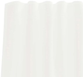 Cortinas de voile com bolsos para varão 2 pcs branco